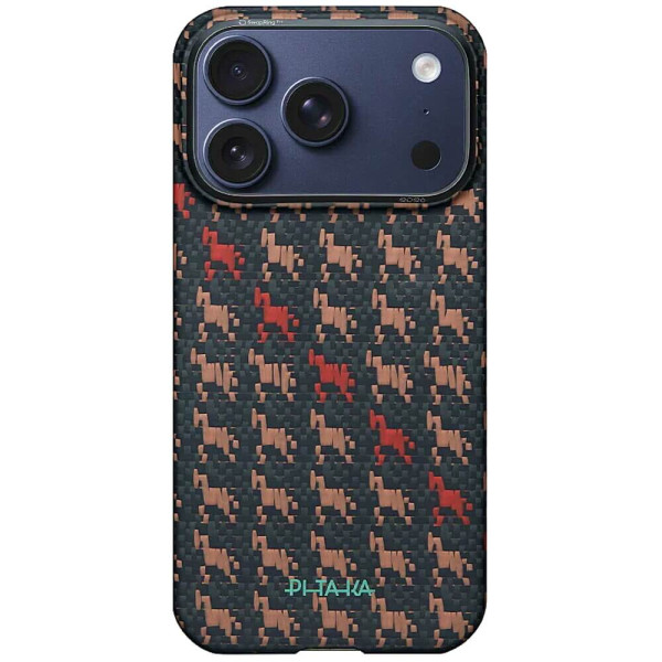 Чохол Pitaka Edge Ultra-Slim Case Happiness Rides Ebony for iPhone 17 Pro Max (HR1707PM)