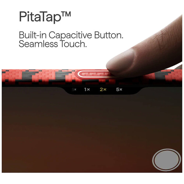Чохол Pitaka Edge Ultra-Slim Case Happiness Rides Maroon для iPhone 17 Pro (HR1708P)