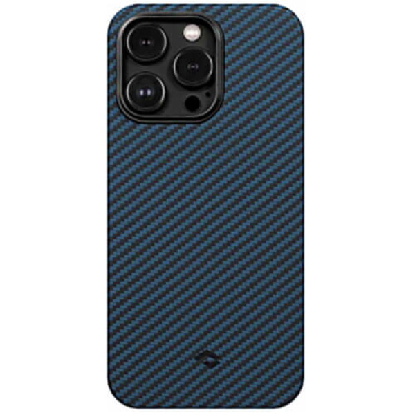 Чохол-накладка Pitaka MagEZ Case 3 Twill 1500D for iPhone 14 Pro Black/Blue (KI1408P)