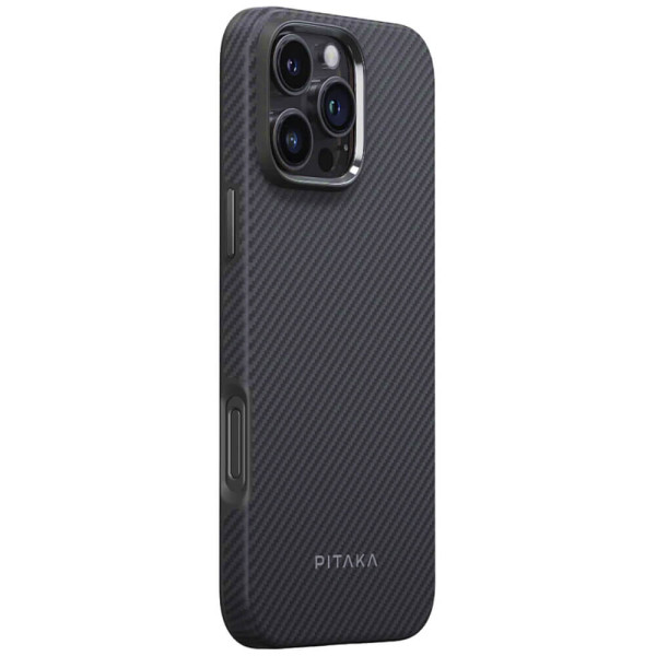 Чохол-накладка Pitaka Military Protective Case Classic Twill 600D Black/Grey for iPhone 16 Pro Max (KI1601PMPA)