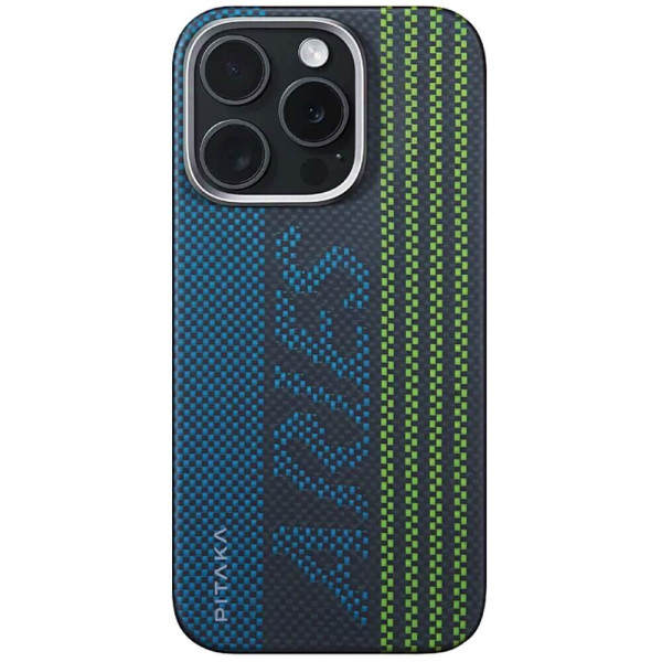 Чохол-накладка Pitaka Tactile Woven Case Aries Credit Сard for iPhone 16 Pro (KI1601CR)