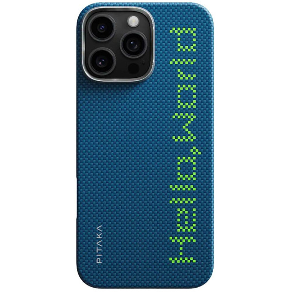 Чохол-накладка Pitaka Tactile Woven Case Hello World for iPhone 16 Pro Max (KI1602HWTP)