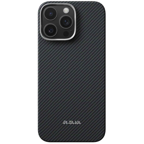 Чохол-накладка Pitaka Ultra-Slim Case Classic Twill 600D Black/Grey PitaTap for iPhone 16 Pro Max (KI1602PAM)