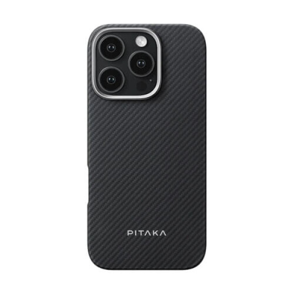 Чохол-накладка Pitaka Ultra-Slim Case Classic Twill 600D Black/Grey for iPhone 16 Pro (KI1601PA)