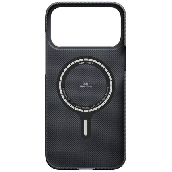 Чохол Pitaka Ultra-Slim Case Twill Black/Grey for iPhone 17 Pro Max (KI1701BPM)