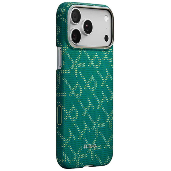 Чохол Pitaka Ultra-Slim Case Monogram Green/Gold for iPhone 17 Pro Max (KI1701PTKP)