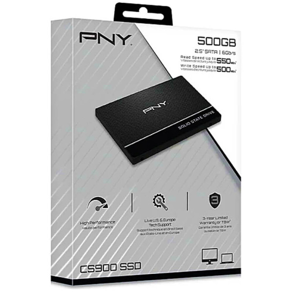 SSD накопичувач PNY CS900 500GB (SSD7CS900-500-RB)