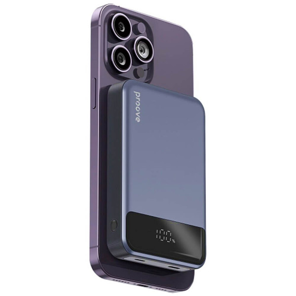 Зовнішній акумулятор Proove Hoodman Magnetic 10000mAh 20W Gray (PBH120010003)