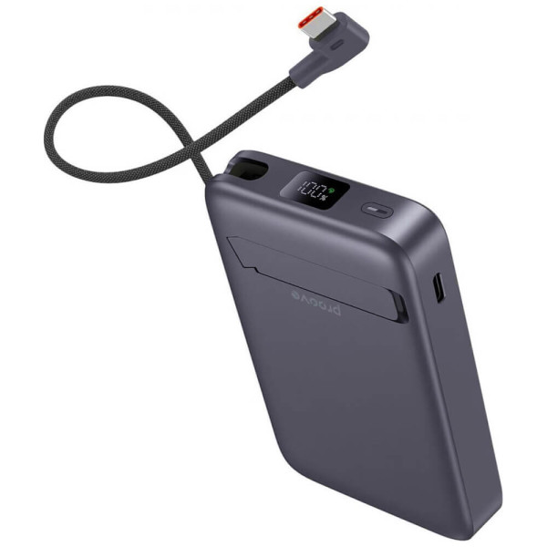 Зовнішній акумулятор Proove OverPower 10000mAh Qi2 35W Gray (PBOP35012105)