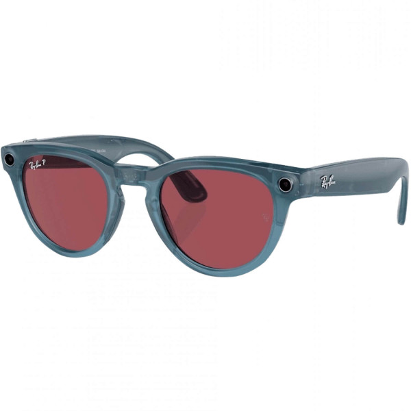 Смарт-окуляри Ray-Ban Meta Headliner Shiny Jeans Frame/Dusty Red Lenses (RW4009 66985Q 50-23)