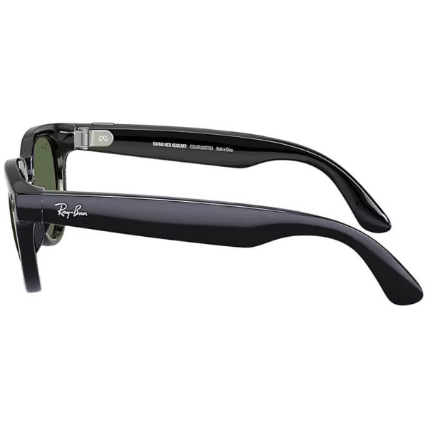 Смарт-окуляри Ray-Ban Meta Headliner Gen 2 Standard Shiny Black Frame/G-15 Green Lenses (RW4013 601/71 50-23)