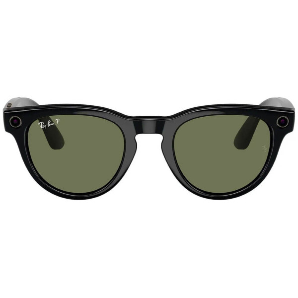 Смарт-окуляри Ray-Ban Meta Headliner Large Shiny Black/G-15 Green (RW4009F 601/71 51-23)