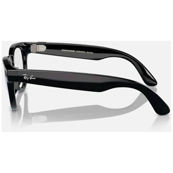 Смарт-окуляри Ray-Ban Meta Headliner Shiny Black Frame/Clear Lenses (RW4009 601/SB 50-23)