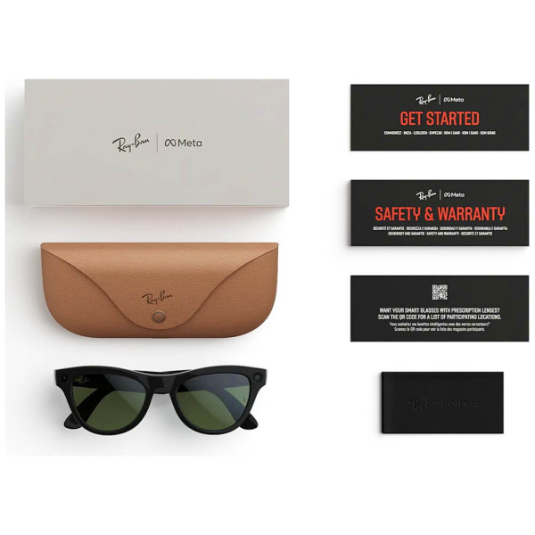 Смарт-окуляри Ray-Ban Meta Skyler Gen 2 Standard Shiny Black Frame/Graphite Green Transit.Lenses (RW4014 601/1M 52-20)