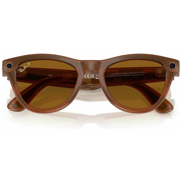 Смарт-окуляри Ray-Ban Meta Skyler Shiny Caramel Transparent/Brown (RW4010 670683 52-20)
