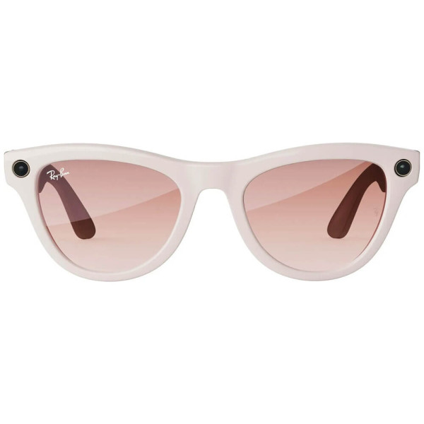 Смарт-окуляри Ray-Ban Meta Skyler Shiny Chalky Gray/Gradient Cinnamon Pink (RW4010 670013 52-20)