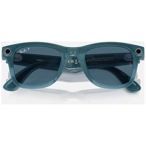 Смарт-окуляри Ray-Ban Meta Wayfarer Matte Jeans Frame Dusty Blue Lenses (RW4006 67552V 50-22)
