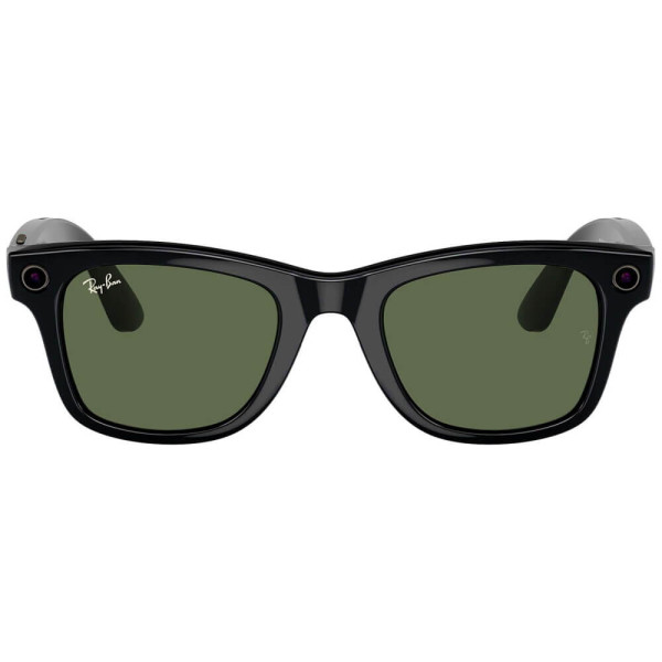 Смарт-окуляри Ray-Ban Meta Wayfarer Shiny Black Frame Green Lenses (RW4006 601/71 50-22) (Уцінка)