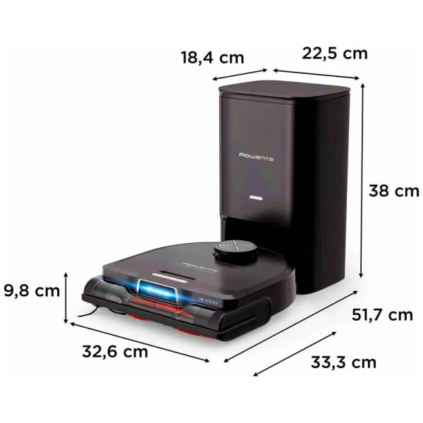 Робот-пилосос з вологим прибиранням Rowenta X-Plorer Serie 240+ AI Animal & Allergy RR9695WH ГАРАНТІЯ 3 міс.