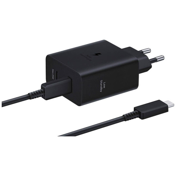 Мережевий зарядний пристрій Samsung 50W Black (with Type-C cable) (EP-T5020XBE)