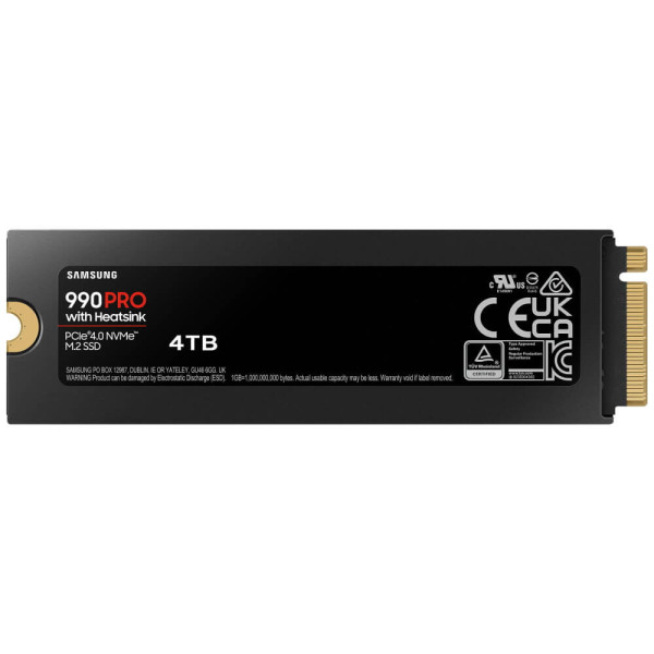 SSD-накопичувач Samsung 990 PRO with Heatsink 4TB (MZ-V9P4T0CW)