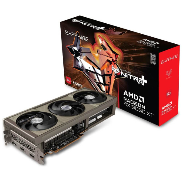Відеокарта Sapphire Radeon RX 9060 XT 16GB NITRO+ GAMING OC (11350-01-20G)
