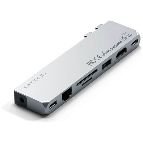 Хаб Satechi Aluminum USB-C Pro Hub Max Adapter Silver (ST-UCPHMXS)