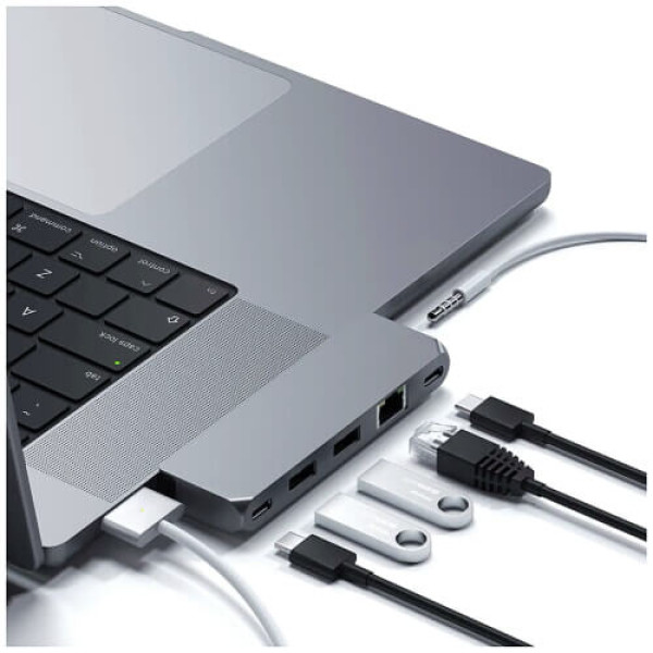 Хаб Satechi Aluminum USB-C Pro Hub Mini Adapter Space Gray (ST-UCPHMIM)