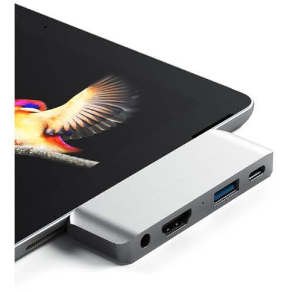 Адаптер Satechi Aluminum Type-C Mobile Pro Hub Silver (ST-TCMPHS)