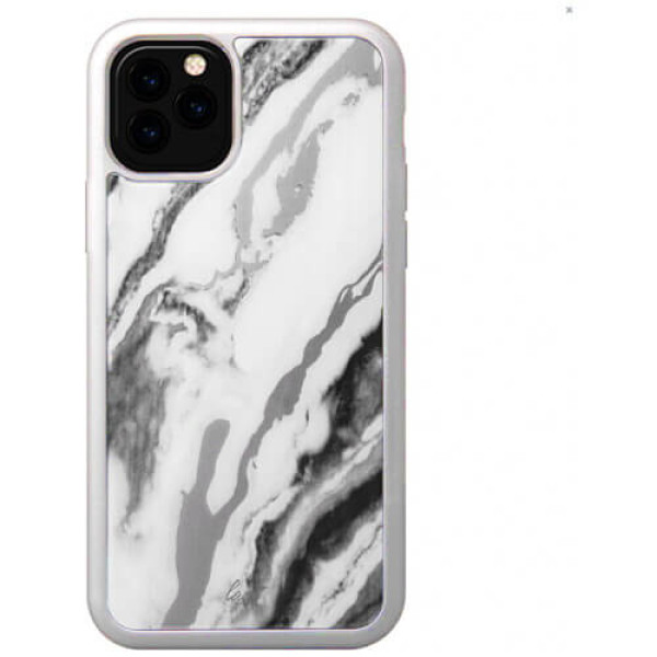 Чохол-накладка LAUT MINERAL GLASS for iPhone 11 Pro Marble White (L_IP19S_MG_W)