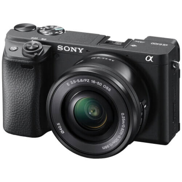 Бездзеркальний фотоапарат Sony Alpha A6400 kit (16-50mm) Black (ILCE6400LB.CEC)