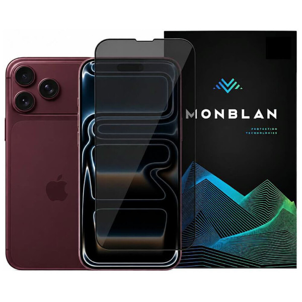Захисне скло Monblan для iPhone 18 Pro Max 2.5D Anti Peep 0.26mm [Dust-Proof] (Black)