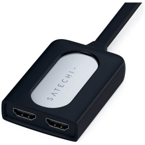 Перехідник Satechi Type-C Dual HDMI Adapter Space Gray (ST-TCDHAM)