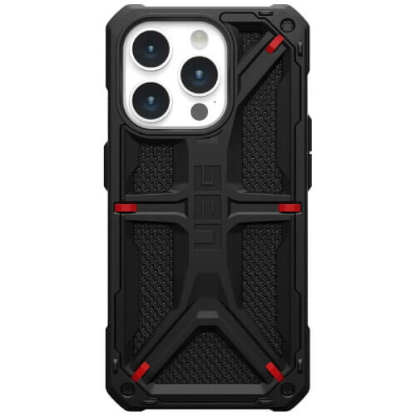 Чохол-накладка UAG for Apple iPhone 15 Pro Max Monarch Kevlar Kevlar Black (114298113940)