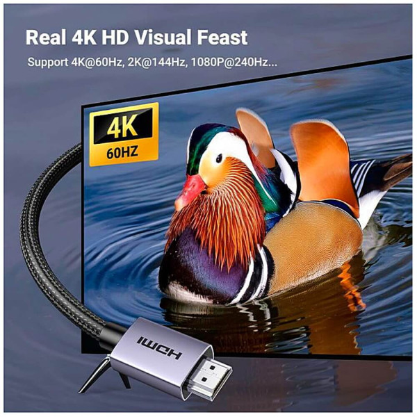 Кабель UGREEN HDMI to HDMI 4K Cable 2m Black (UGR-25299)