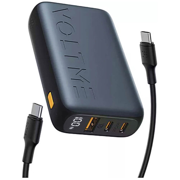 Додатковий акумулятор Voltme Hypercore 10K Trio Power Bank Deep Blue (B3026)
