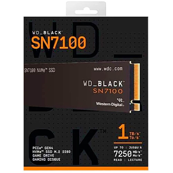 SSD-накопичувач WD Black SN7100 1TB (WDS100T4X0E/WDBELG0010BBK)