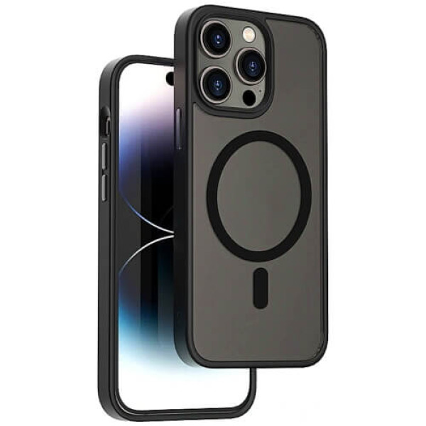 Чохол-накладка WiWU FGG-011 Magnetic Colorful Series for iPhone 15 Pro Max Black