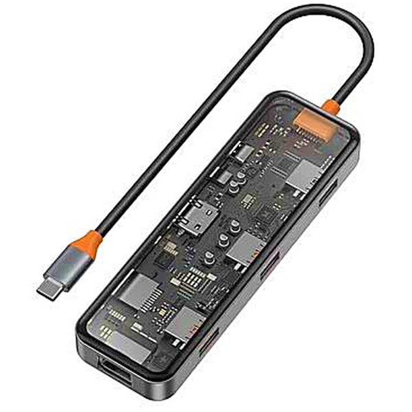 Хаб WIWU USB-C 8in1 Cyber Hub Series Space Gray (CB008)