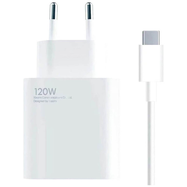Мережевий зарядний пристрій Xiaomi 120W HyperCharge White (BHR9462EU)