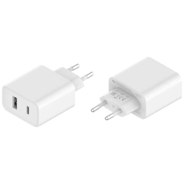 Мережевий зарядний пристрій Xiaomi Mi 33W Wall Charger (Type-A+Type-C) EU White (BHR4996GL)