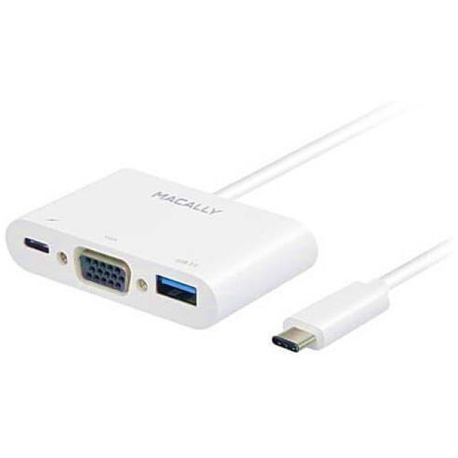 Адаптер Macally USB-C Port to VGA/USB/USB-C (UCVGA)