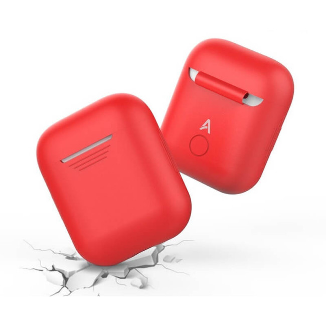 Чохол для навушників AhaStyle Silicone Case for AirPods Red (X001DC77ZB)