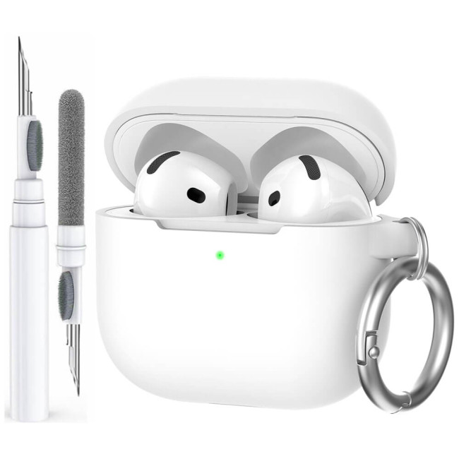 Чохол AhaStyle Silicone Case for Airpods 4 White (CP-196-WE)