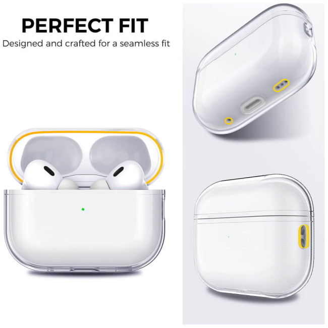 Чохол AhaStyle Transparent TPU Case for Airpods Pro 2 with strap Clear (CP-WG94-J-CR)