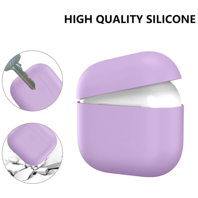 Чохол AhaStyle Ultra-Thin Silicone Case for Airpods 4 Lavender Purple (CP-WG172-PE)