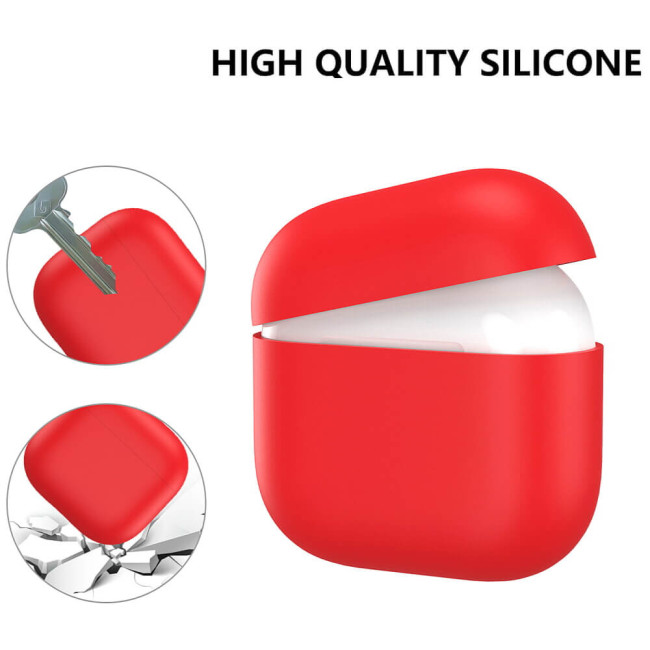 Чохол AhaStyle Ultra-Thin Silicone Case for Airpods 4 Red (CP-WG172-RD)