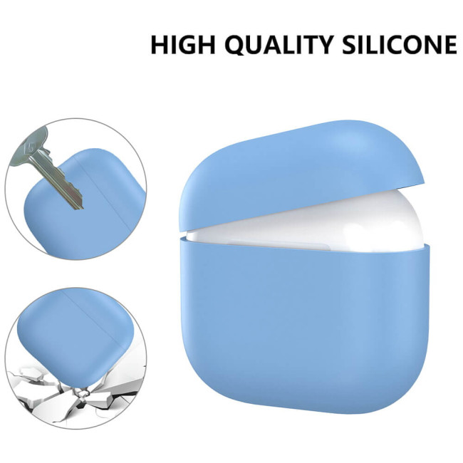 Чохол AhaStyle Ultra-Thin Silicone Case for Airpods 4 Sky Blue (CP-WG172-SB)