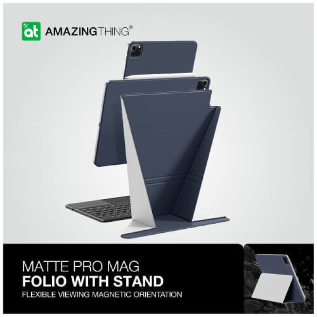 Чохол AmazingThing Matte Pro Mag Folio with Stand for iPad Pro 11''/Air 11'' (2024) Titan Blue (IPAD11MPMBU)