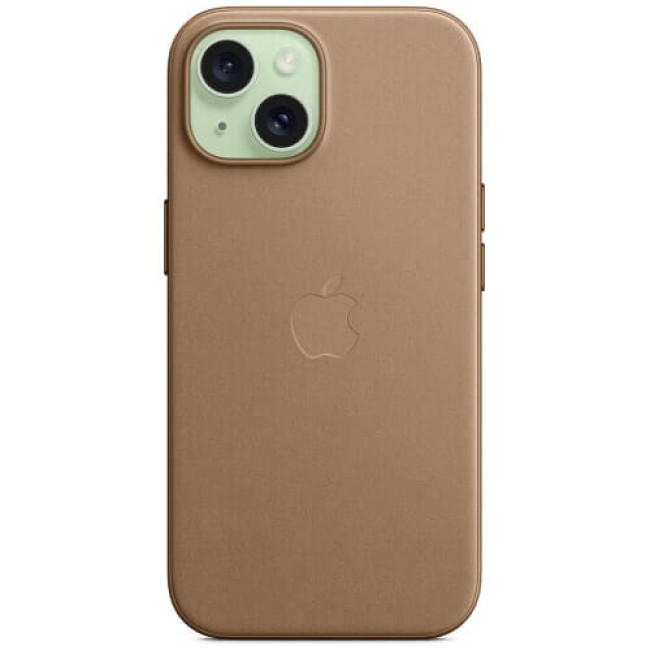 Чохол-накладка Apple iPhone 15 Plus FineWoven Case with MagSafe Taupe (MT473)